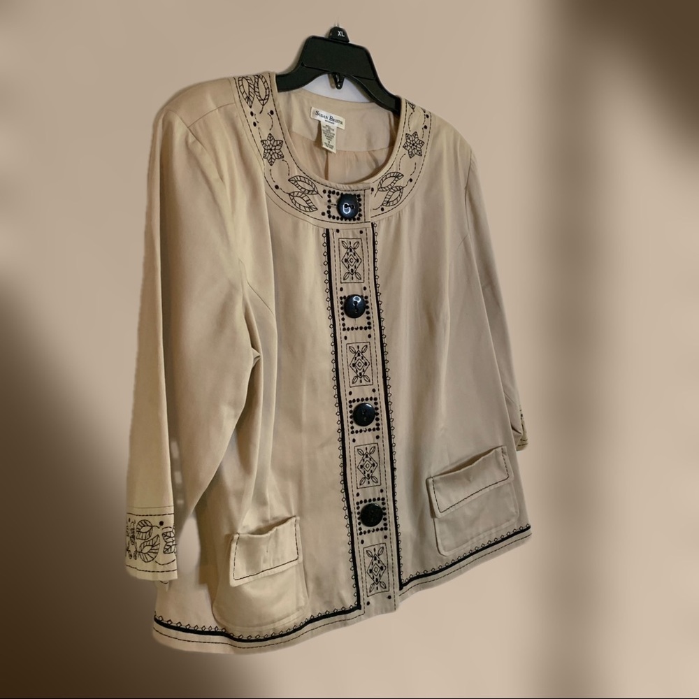 Susan Bristol Tan Blazer